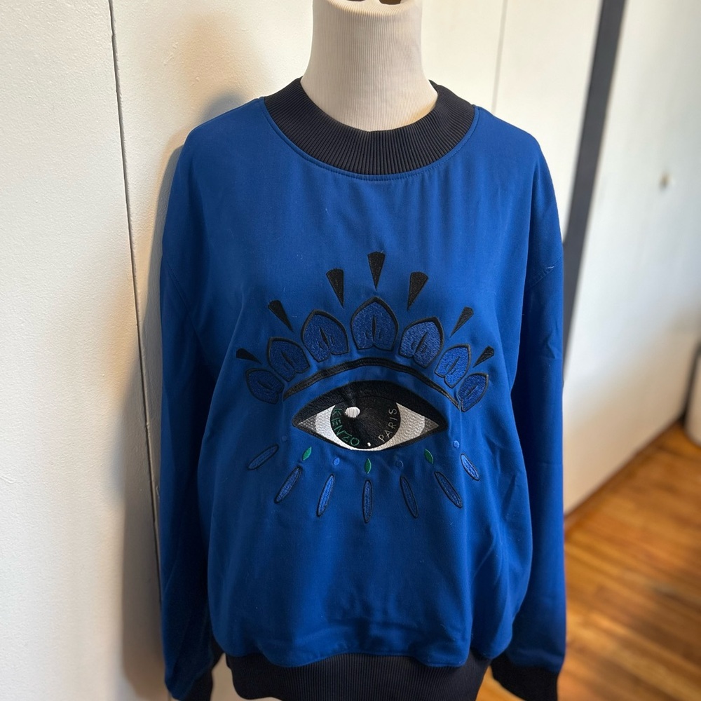 Blue Eye Embroidered Men's Sweater